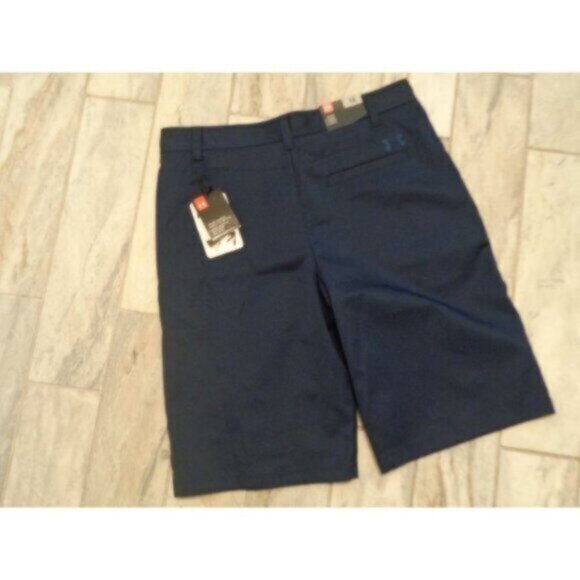 NEW Under Armour boys size 16 Navy Chino Golf Shorts MSRP $60 - Picture 5 of 6